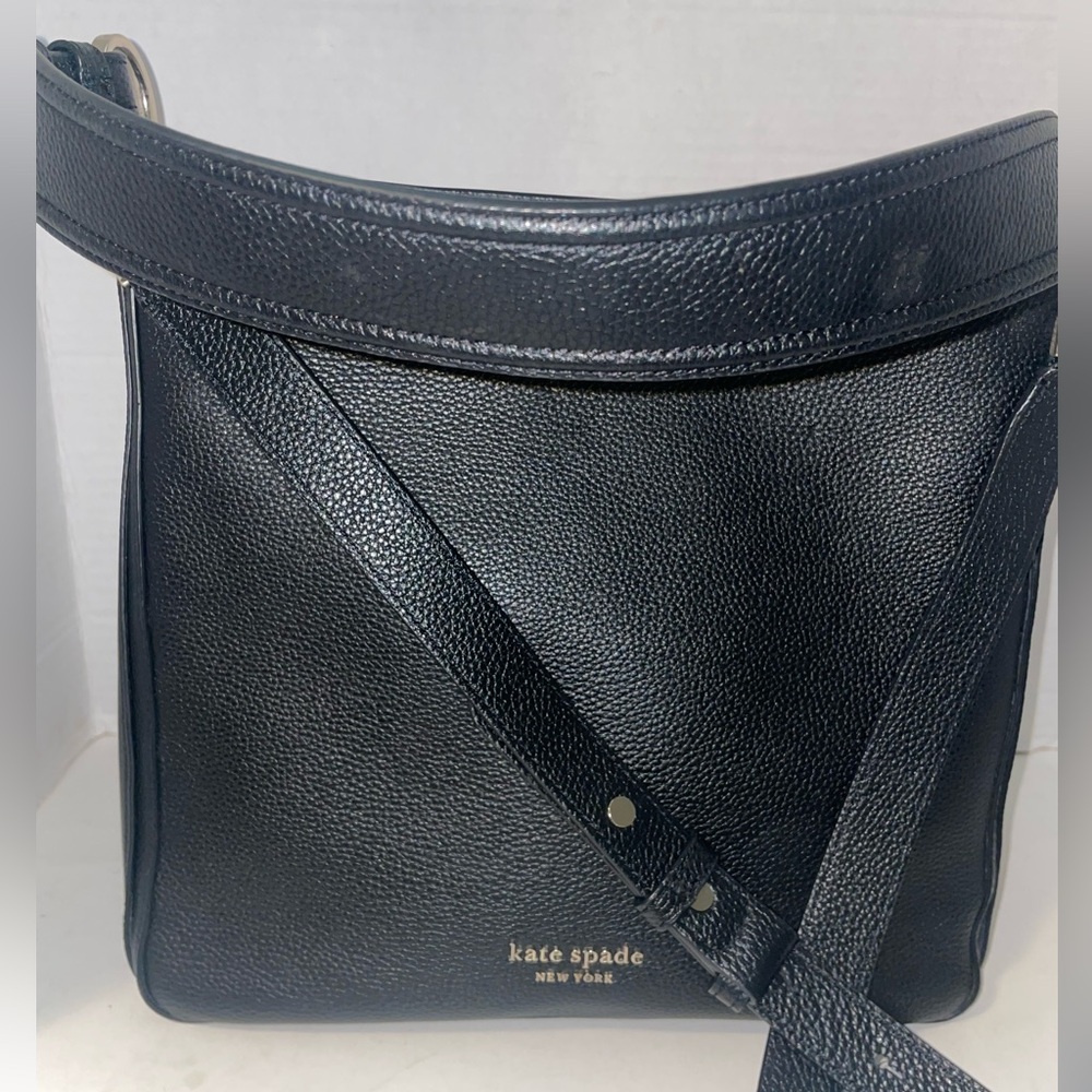kate spade Black Pebbled Leather Hobo Bag - Picture 15 of 16